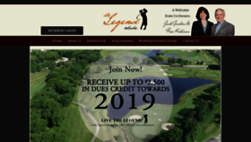 What Thelegendclubs.com website looked like in 2018 (5 years ago)