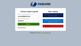 What Testadmin.fascard.com website looked like in 2019 (5 years ago)