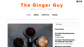 What Thegingerguy.com website looked like in 2019 (5 years ago)