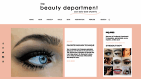 What Thebeautydepartment.com website looked like in 2019 (5 years ago)