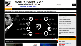 What Thamtu247.vn website looked like in 2019 (5 years ago)