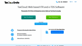What Taxcloudindia.com website looked like in 2019 (5 years ago)