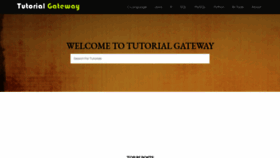 What Tutorialgateway.org website looked like in 2019 (5 years ago)