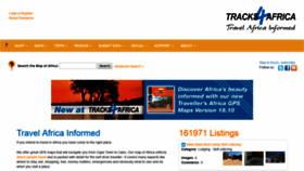 What Tracks4africa.co.za website looked like in 2019 (7 years ago)