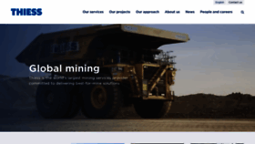 What Thiess.com website looked like in 2019 (5 years ago)