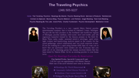 What Thetravelingpsychics.com website looked like in 2019 (5 years ago)