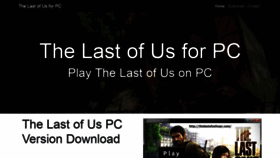 What Thelastofusforpc.com website looked like in 2019 (5 years ago)