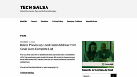 What Techsalsa.com website looked like in 2019 (5 years ago)