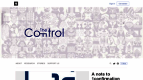 What Thecontrol.co website looked like in 2019 (5 years ago)