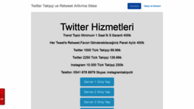 What Twittertakipcisitesi.com website looked like in 2019 (5 years ago)