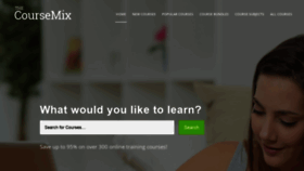 What Thecoursemix.co.uk website looked like in 2019 (5 years ago)