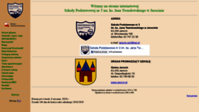What Trojkajarocin.pl website looked like in 2019 (5 years ago)