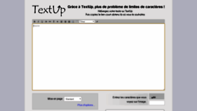 What Textup.fr website looked like in 2019 (5 years ago)