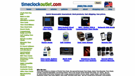 What Timeclockoutlet.com website looked like in 2019 (5 years ago)