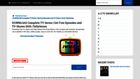 What Tellyseries.info website looked like in 2019 (5 years ago)