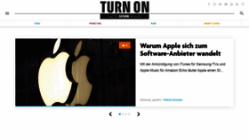 What Turn-on.de website looked like in 2019 (5 years ago)