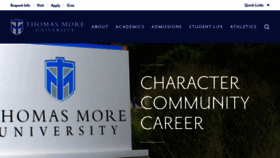 What Thomasmore.edu website looked like in 2019 (5 years ago)