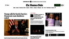 What Thebostonglobe.com website looked like in 2019 (5 years ago)