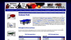 What Tischtennis-world.de website looked like in 2019 (5 years ago)