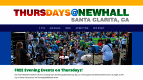 What Thursdaysatnewhall.com website looked like in 2019 (5 years ago)