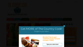 What Thecountrycook.net website looked like in 2019 (5 years ago)