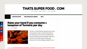 What Thatssuperfood.com website looked like in 2019 (6 years ago)