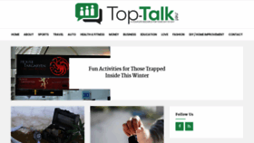 What Top-talk.net website looked like in 2019 (5 years ago)