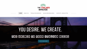 What Theitalianbridge.com website looked like in 2019 (5 years ago)