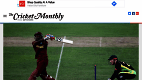 What Thecricketmonthly.com website looked like in 2019 (5 years ago)