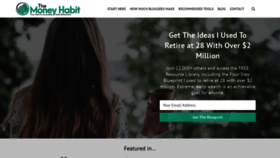 What Themoneyhabit.org website looked like in 2019 (6 years ago)