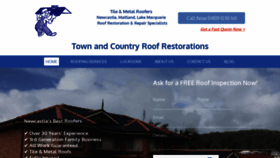 What Townandcountryroofrestorations.com website looked like in 2019 (5 years ago)
