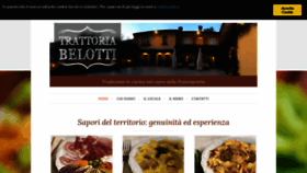 What Trattoriabelotti.com website looked like in 2019 (5 years ago)