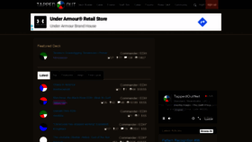 What Tappedout.net website looked like in 2019 (6 years ago)