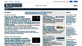 What Techmeme.com website looked like in 2019 (5 years ago)