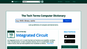 What Techterms.com website looked like in 2019 (5 years ago)