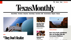 What Texasmonthly.com website looked like in 2019 (5 years ago)