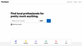 What Thumbtack.com website looked like in 2019 (6 years ago)