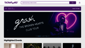 What Ticketweb.com website looked like in 2019 (5 years ago)