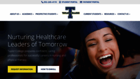 What Taylorcollege.edu website looked like in 2019 (5 years ago)