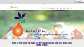 What Thegoodoildaily.com website looked like in 2019 (5 years ago)
