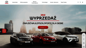 What Toyota.pl website looked like in 2019 (5 years ago)