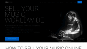 What Tunecore.com website looked like in 2019 (5 years ago)