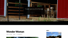 What Thegrovestead.com website looked like in 2019 (5 years ago)
