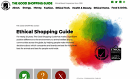 What Thegoodshoppingguide.com website looked like in 2019 (5 years ago)