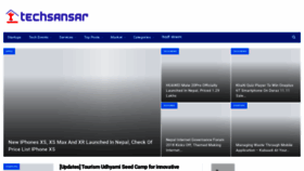 What Techsansar.com website looked like in 2019 (5 years ago)