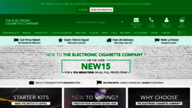 What Theelectroniccigarette.co.uk website looked like in 2019 (5 years ago)
