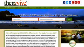 What Theravive.com website looked like in 2019 (5 years ago)