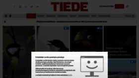 What Tiede.fi website looked like in 2019 (5 years ago)