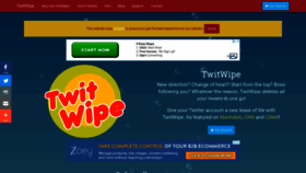 What Twitwipe.com website looked like in 2019 (5 years ago)