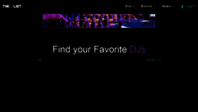 What Thedjlist.com website looked like in 2019 (5 years ago)
